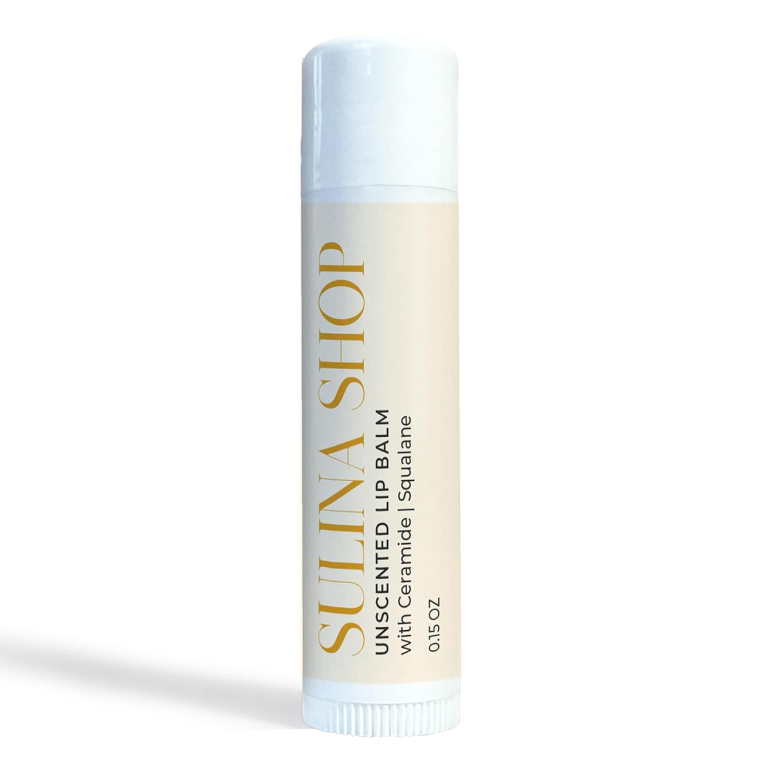 Unscented Lip Balm Hydrating for Dry Lips - Lip Moisturizer with Castor Oil and Beeswax, Chapped Lip Repair, Restores Smoothness, Barrier Protection, Fragrance-Free and Gentle