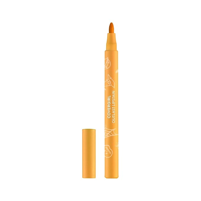 CoverGirl Outlast, Sweet & Corny, Lipstain Halloween Limited Edition, Transfer-Proof, Non-Drying, Lightweight, Buildable, 0.05oz