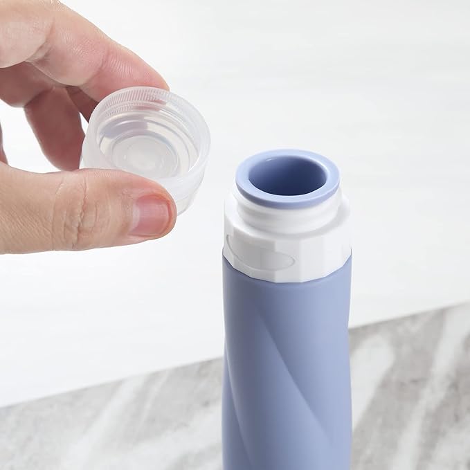 Gemice Travel Bottles for Toiletries, 3oz Tsa Approved Travel Size Containers BPA Free Leak Proof Travel Tubes Refillable Liquid Travel Accessories with Clear Toiletry Bag (4 Pack)