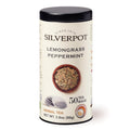 Silverpot Lemongrass & Peppermint - 50 Round Tea Bags | Cooling Citrus Mint Flavor | 100% Natural | Caffeine Free | Reusable Tin