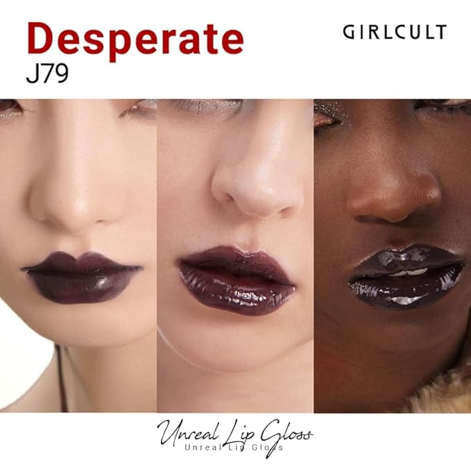 GIRLCULT Glass Shine Lip Gloss – Non-Sticky Hydrating Lip Stain with High-Shine Glossy Finish, Long-Lasting Lightweight Formula, Moisturizing & Comfortable Wear for Plump Lips (J79)