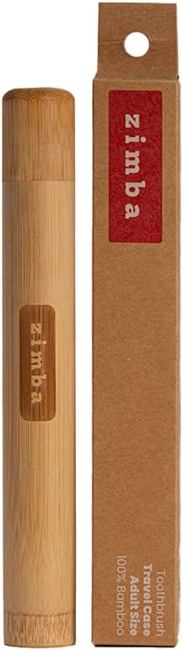 Zimba Bamboo Toothbrush Case | Breathable Toothbrush Travel Case for Bamboo Toothbrushes | Portable and Eco-Friendly Travel Toothbrush Kit and Toothbrush Holder