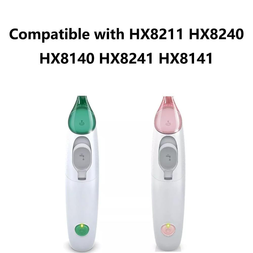 2 Count HX8012 Nozzles Airfloss Replacement Heads Compatible with Philips Sonicare HX8140 HX8211 Flosser Handle