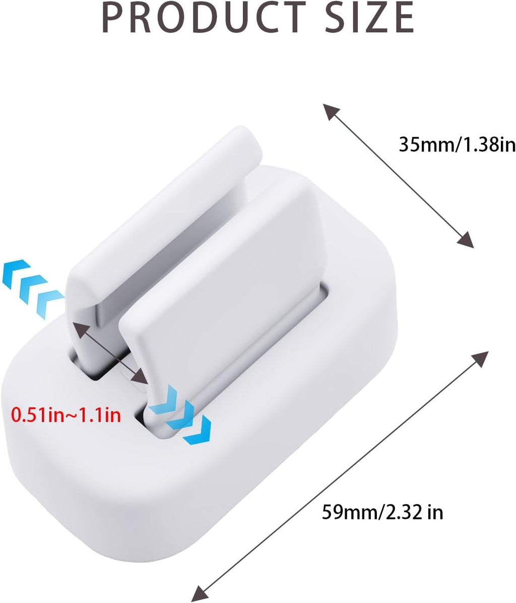 Wall Mounted Toothbrush Holder–Self-Adhesive Electric Toothbrush Organizer for Bathroom, No Drilling, Space-Saving, Multi-Function for Dorms & Kitchens (2)