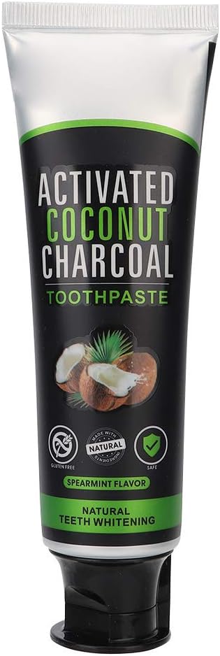 ZJchao Bamboo Charcoal Toothpaste, Activated Charcoal Coconut Oil Toothpaste for Teeth Whitening