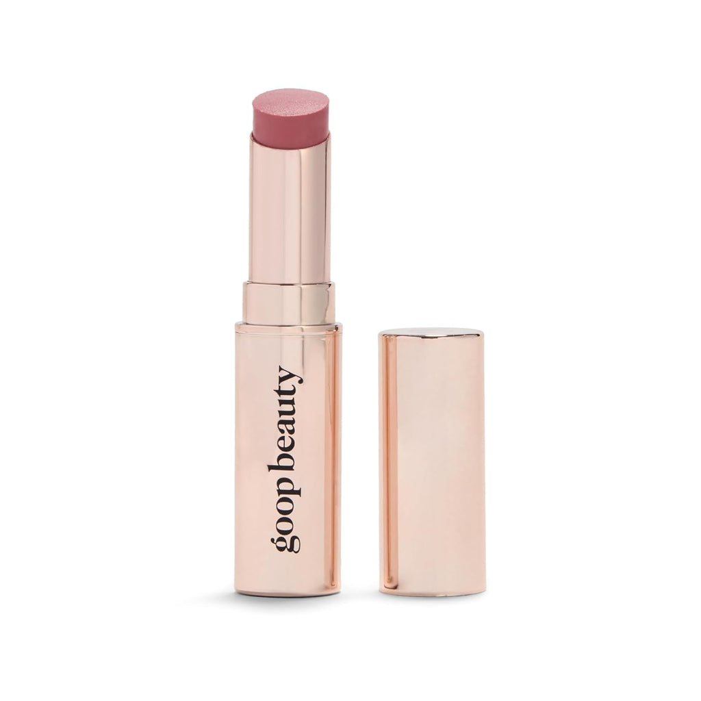 goop Beauty Tinted Lip Balm - Moisturizing, Soothing, Hydrating Lip Balm for Chapped, Cracked & Dry Lips, Nude-Pink Color, 0.16 oz