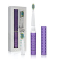 Voom Sonic Pro 3 Rechargeable Electric Toothbrush With Soft Dupont Nylon Bristles Dentist Recommended Portable Oral Care 2-Minute Timer 3 Adjustable Speeds Light Weight Design - Purple