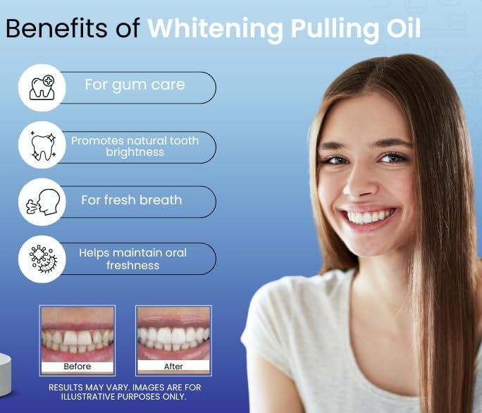Coconut Oil Pulling, Fresh Breath and Whitening Mouthwash | Healthy Teeth & Gums, Alcohol Free, 6.7 fl. oz. (200ml)