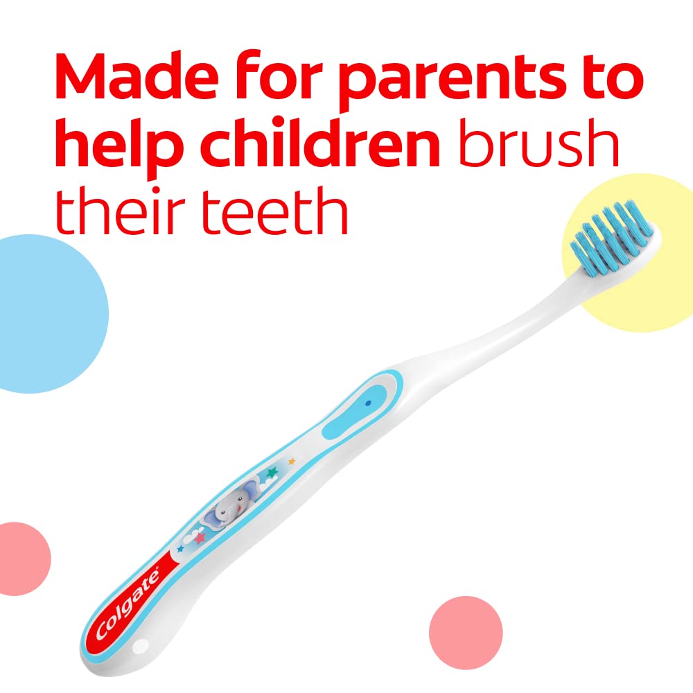 Colgate My First Baby and Toddler Toothbrush, Extra Soft Infant Training Toothbrush, Ages 0-2, 6 Count