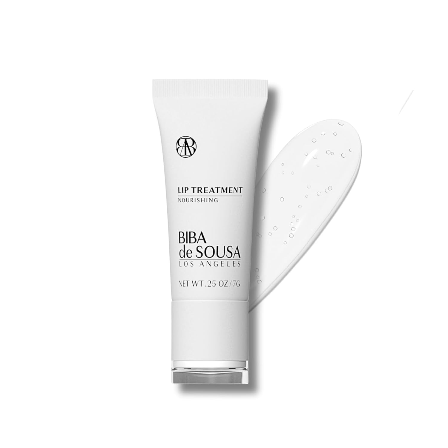 Biba De Sousa The Lip Treatment- Moisturizing Lip Balm with Peptides, Amino Acids & Squalane, Fast Acting Nourishing Balm for Dry, Chapped Lips, Clear & Unscented (0.25 oz)