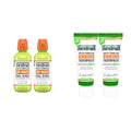 TheraBreath Dry Mouth Oral Rinse, Tingling Mint, Dentist Formulated, 16 Fl Oz (2-Pack) & Fresh Breath Dentist Formulated 24-Hour Toothpaste, Mild Mint, 4 Ounce (Pack of 2)
