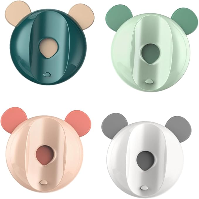 Sosoport 4pcs Magnetic Toothbrush Holders Wall Mounted Bathroom Storage Racks for Electric and Manual Toothbrushes Space-Saving Toiletry Organizer with Mixed Colors for Home and Travel