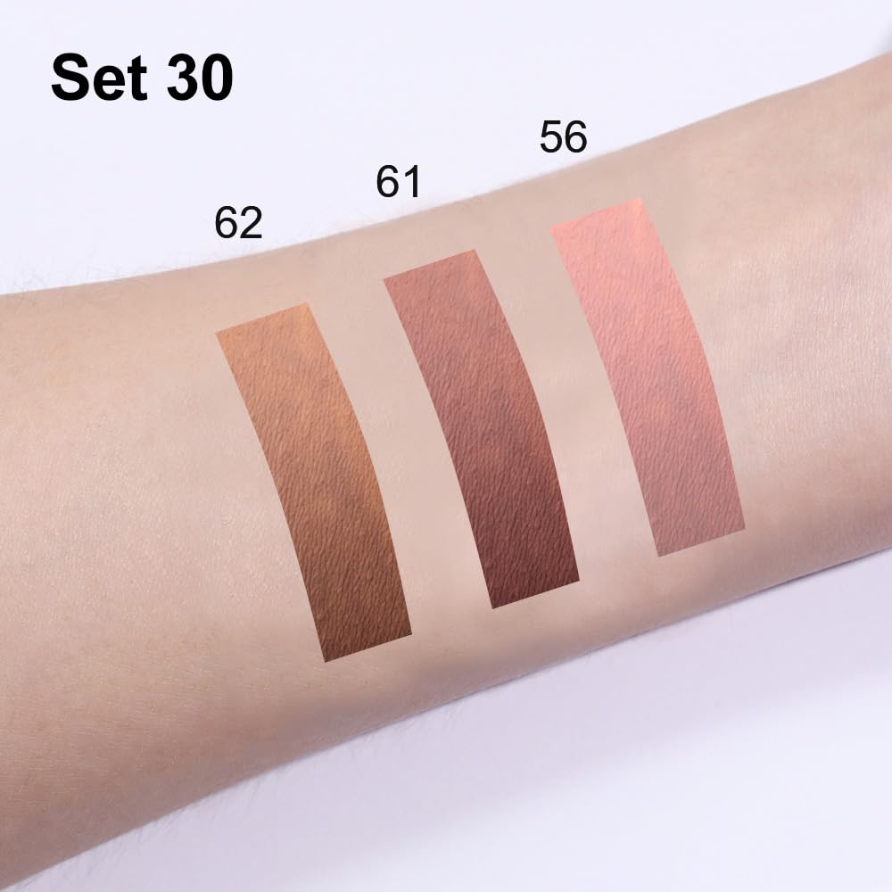 3Pcs 2 in 1 Pale Neutral True Nude Matte Lip Liner and Liquid Lipstick Stain Makeup Set for women, Long Lasting Smudge Proof Lip Tint Matte Finish Lip Gloss for All-Day Color Hold, Set30