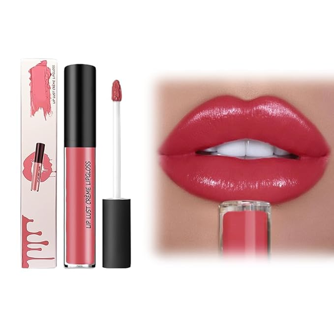 2026 New 12 Colors Lips Staining Lip Oil, Cream Texture Lipstick Long-Lasting Moisturizing Lip Oil, Upgrade Waterproof Lipstick Creamy Lip Gloss Non-stick to Cup (#1)