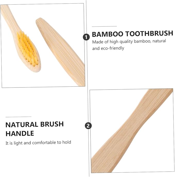10 Pcs Toothbrush Soft Bristles with Smooth Handle for Home and Travel Personal Care Lightweight Eco-Friendly Teeth Brush