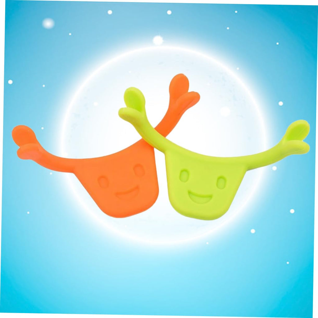 2pcs Smile Maker Silicone Smile Trainer Mouth Muscle Stretching Lifting Training Edible Safe Material Daily Facial Exercise Tool for Men and Women