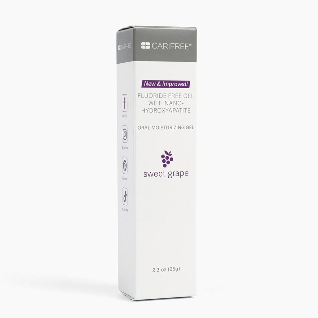 CariFree Fluoride Free Gel, Sweet Grape Flavor, Nano Hydroxyapatite Toothpaste, Neutralizes pH, Freshens Breath & Moistens Mouth, Dentist Recommended for Oral Care, 2.3 Ounce