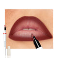 Matte Calligraphy Liquid Lip Liner Lipstick Pencil, Red Brown Long-Lasting Transfer-Proof Lip Stain Halloween Birthday Party Wear, Sheer Buildable Color, Fades to a Natural Wash of Colors