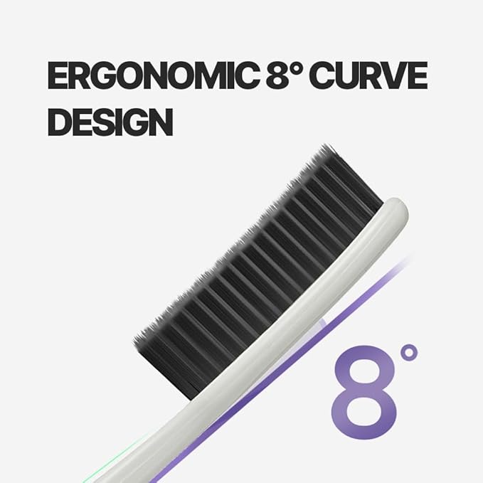 WANGTA Black – Charcoal Extra Large Toothbrush – 1.6 inch (4 cm) Wide Head | 4,000 Bristles for Firm Cleaning & Odor Suppression | Made in Korea Premium Oral Care (10 Pack)