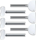 Toothpaste Squeezer, Metal Tube Squeezer Key Stainless Steel Toothpaste Roller Tube Wringer for Paint, Cream, Cosmetic and Hair Dye (6 PCS)