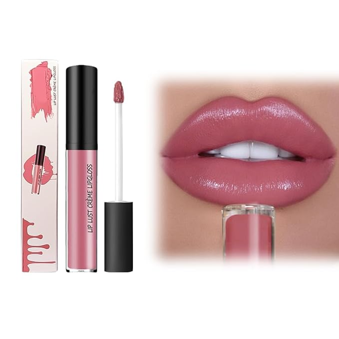 2026 New 12 Colors Lips Staining Lip Oil, Cream Texture Lipstick Long-Lasting Moisturizing Lip Oil, Upgrade Waterproof Lipstick Creamy Lip Gloss Non-stick to Cup (#5)