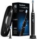 Aquasonic Clinical AQ Ultra-Whitening Smart Toothbrush with Pressure Sensor, LCD Screen & Battery Level Indicator - 2 Brush Heads & Hard Sell Travel Case