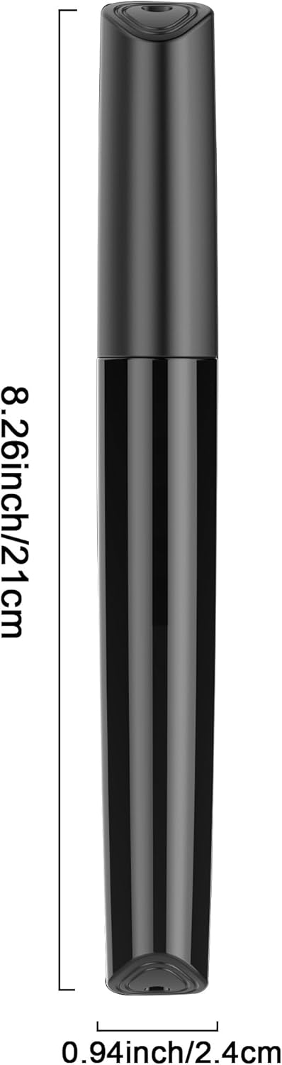 Portable Travel Toothbrush Case, Plastic Container Toothbrush Holder Brushes Box Breathable Design with Air Hole More Toothbrush Tube Container for Home Daily Business Use (2 Black)