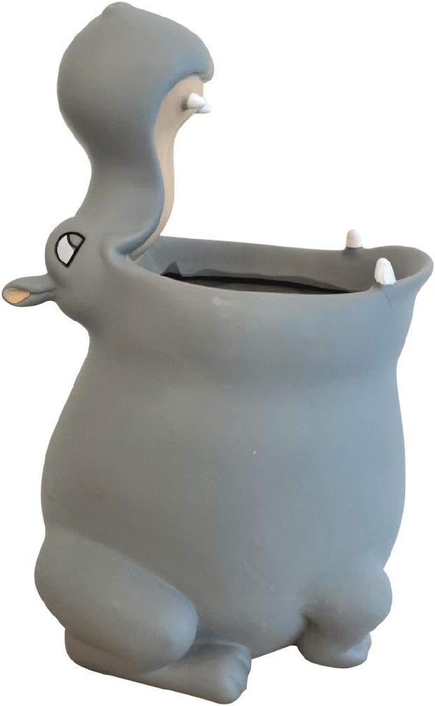 Lily’s Home-Kids Toothbrush Holder Toothbrush Organizer – Durable Silicone Animal Tooth Brush Holder – Easy to Clean Toothbrush and Toothpaste Holder – Baby Toothbrush Holders for Bathrooms-Hippo