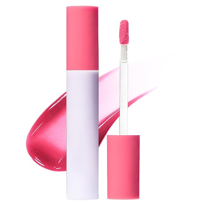 Lips Staining Lip Oil, Lip Stain Oil, Lip Tint Lips Oil Long-Lasting Moisturizing, Lips Oil Stain, Dynamic Finish that Goes on Glossy (Guava)