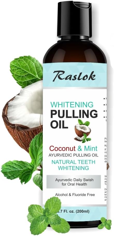 Coconut Oil Pulling, Fresh Breath and Whitening Mouthwash | Healthy Teeth & Gums, Alcohol Free, 6.7 fl. oz. (200ml)