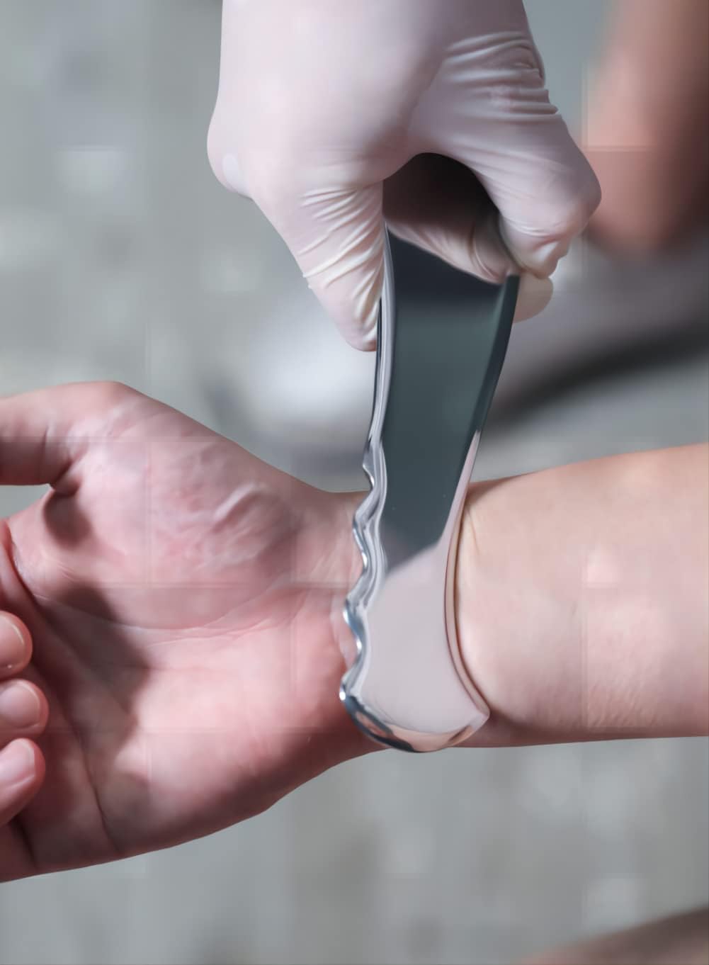 STICKON Guasha Tool Scraping Massage Tools Gua Sha Stainless Steel IASTM Tools Great Soft Tissue Mobilization Tool (STICKON-21)