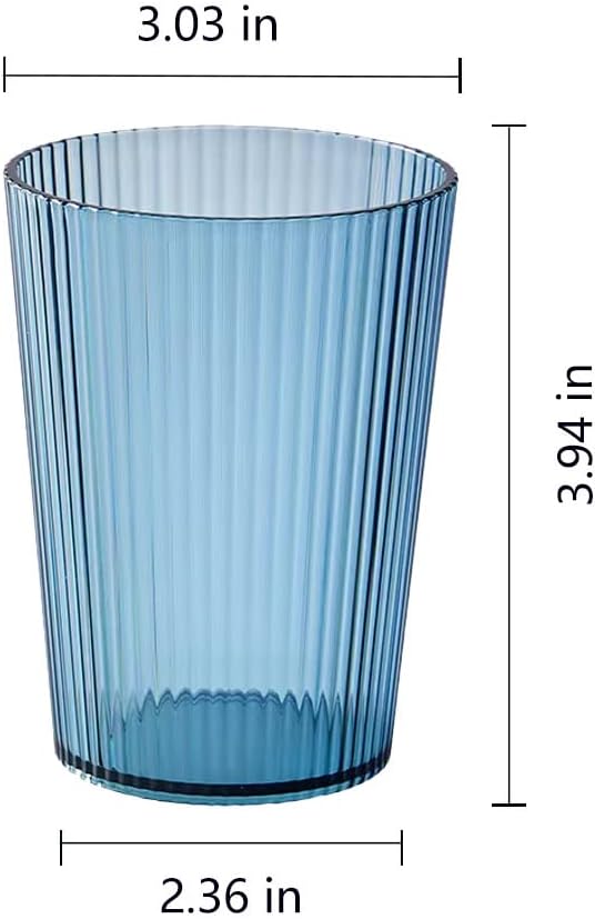 Toothbrush Cup Holder, Bathroom Tumbler, Unbreakable Cup, Reusable mouthwash Cup, mug3PCS (Blue&Clear&Grey)