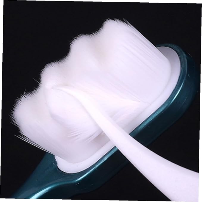 TOYANDONA 4pcs Adult Soft Bristle Toothbrushes Large Head Ergonomic Handle Nano Fur Design for Sensitive Teeth and Daily Oral Care Random Colors Random Color