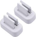 2 Pcs Toothbrush Holder Wall Mounted – Self Adhesive Multi-Function Organizer for Bathroom, Dorm, Kitchen, and More (White) (2)