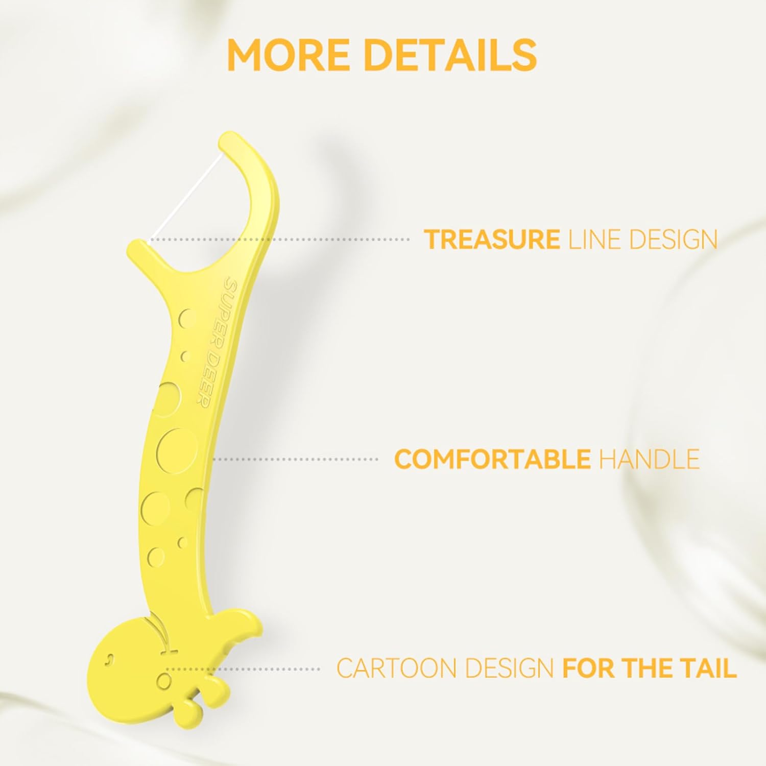 Super Deer Dental Floss Picks for Kids,4 Animal-Shaped Picks, Fluoride-Free, Fun Oral Care in Colorful Floss Sticks Design Ideal for Ages 3+, 200 Count (Pack of 2)