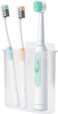 Toothbrush Holders Wall Mounted, Self Adhesive Tooth Brush Holder for Bathroom Electric Toothbrush Toothpaste Razor Bathroom Accessories(Clear)