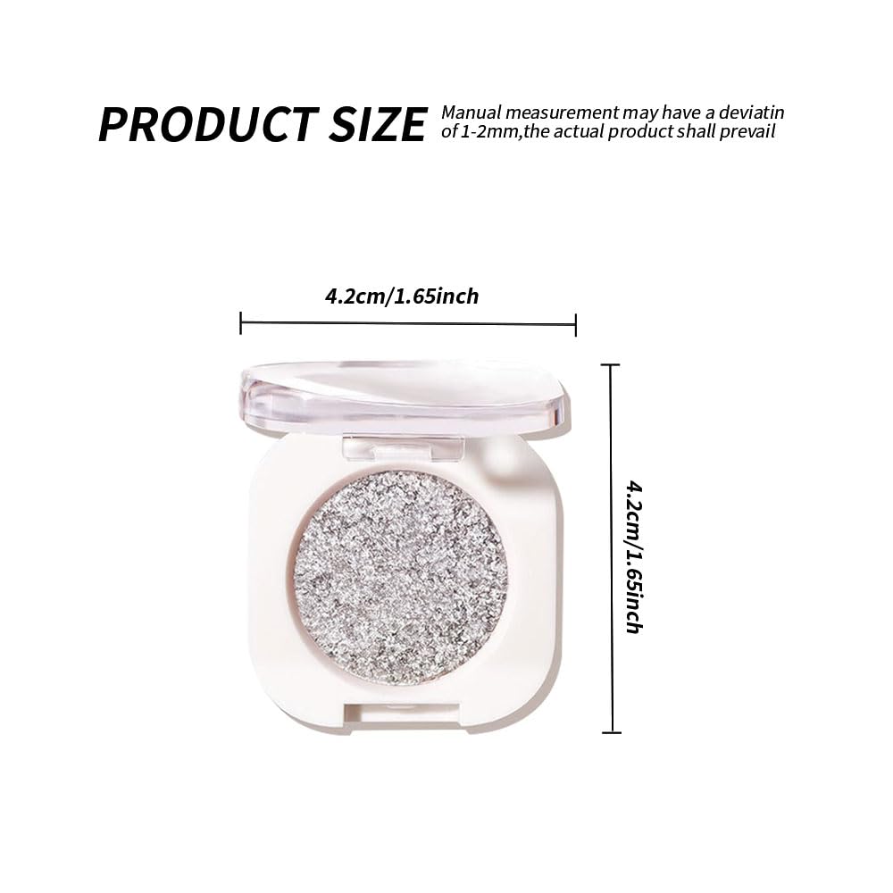 Pearlescent mini Eyeshadow Highly Pigmented Blend Matte & Shimmer EyeShadow,Cream Moisturizing Waterproof&Long Lasting Eye Makeup Natural Luminous Makeup Look (B12, 1 Count (Pack of 1))