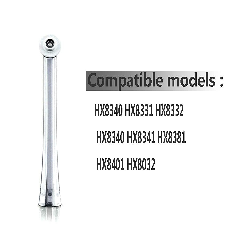 2PCS Oral Irrigator Nozzle Fit for Philips Soni care AirFloss Ultra HX8032/HX8331/HX8332/HX8340/HX8341/HX8381, Generic Soni care Flosser Replacement Heads