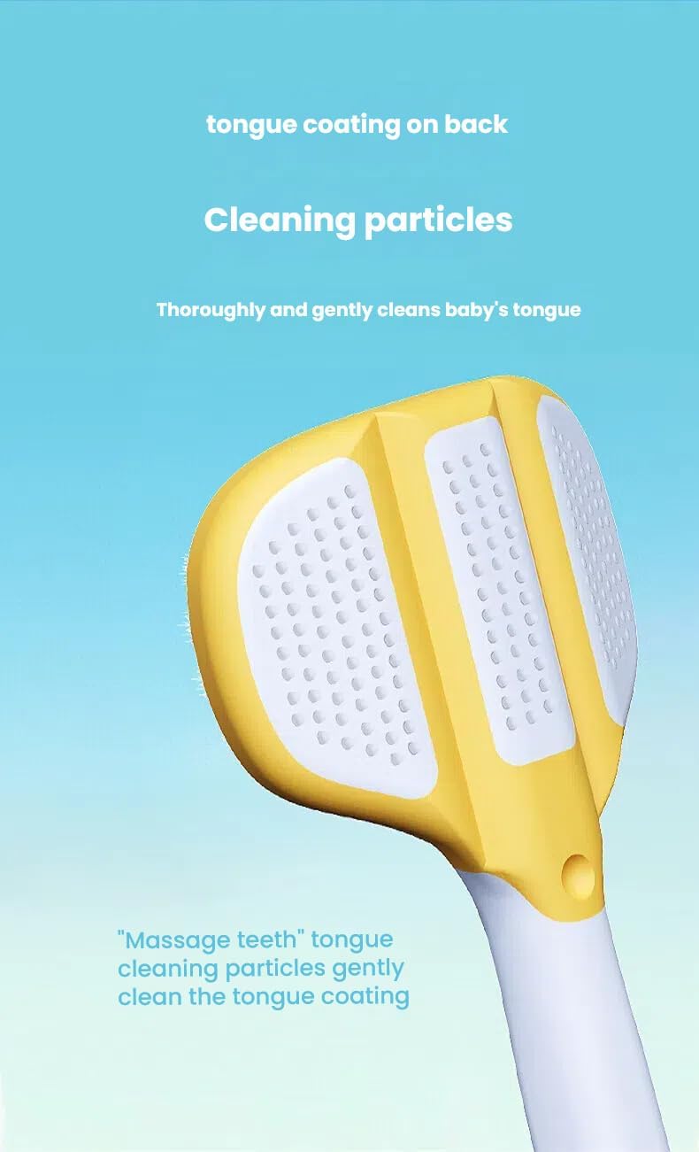 3-Sided Toddler Toothbrush 4-Pack | Ultra-Soft Bristles for Ages 1-12 | 4 Fun Colors (Gentle, 360° Cleaning, Comfortable for Sensitive Gums), Easy-Grip Handle & Quick Cleaning