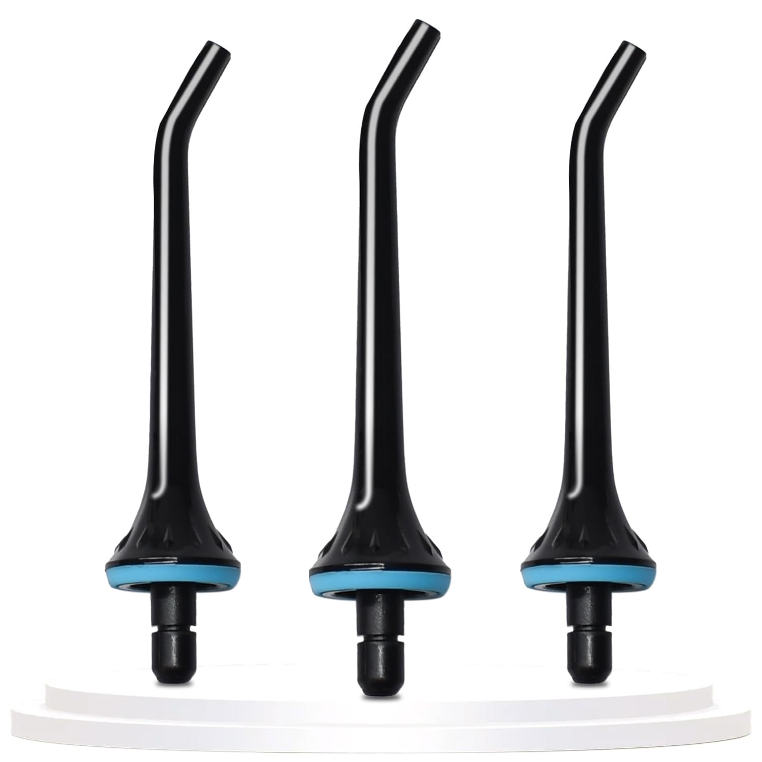 3 Pack Water Flosser Replacement Tips for Oralfree, Nicwell, Nicefeel, COSLUS, Oral Irrigator Jet Tip Nozzel fits for Mospro, Zerhunt Water Flosser, Black