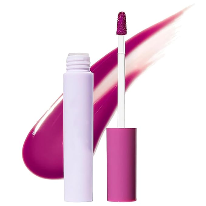 Lips Staining Lip Oil, Lips Staining Long-Lasting Waterproof Moisturizing Lip Oil, Dynamic Finish that Goes on Glossy and Leaves a Stain, Non-Sticky Lip Glow Makeup (Lucky Lotus)