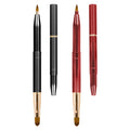 Unaone [2 Pack] Lip Brush for Lipstick, Retractable Lip Brushes, Dual-ended Makeup Brush for Lipstick Lip Gloss, Include Lid