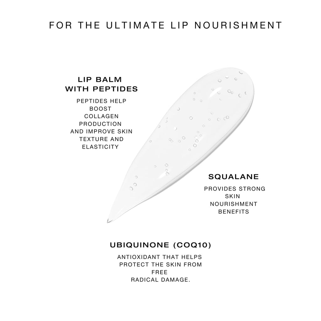 Biba De Sousa The Lip Treatment- Moisturizing Lip Balm with Peptides, Amino Acids & Squalane, Fast Acting Nourishing Balm for Dry, Chapped Lips, Clear & Unscented (0.25 oz)