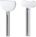 Stainless Steel Tube Squeezer Key - Metal Toothpaste & Lotion Roller, Handheld Beauty Salon Tool for Maximizing Hair Products, Creams and Home Use, Durable Last Drop Saver, 3.3 x 1.4 Inches (2)