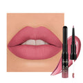 evpct 1Pcs Mauve Pink Matte Lip Liner and Liquid Lipstick Stain Makeup Set for Women, Light Mauve Long Lasting Smudge Proof Lipstick labiales matte mate larga duracion listip 24 hours originales, 35#