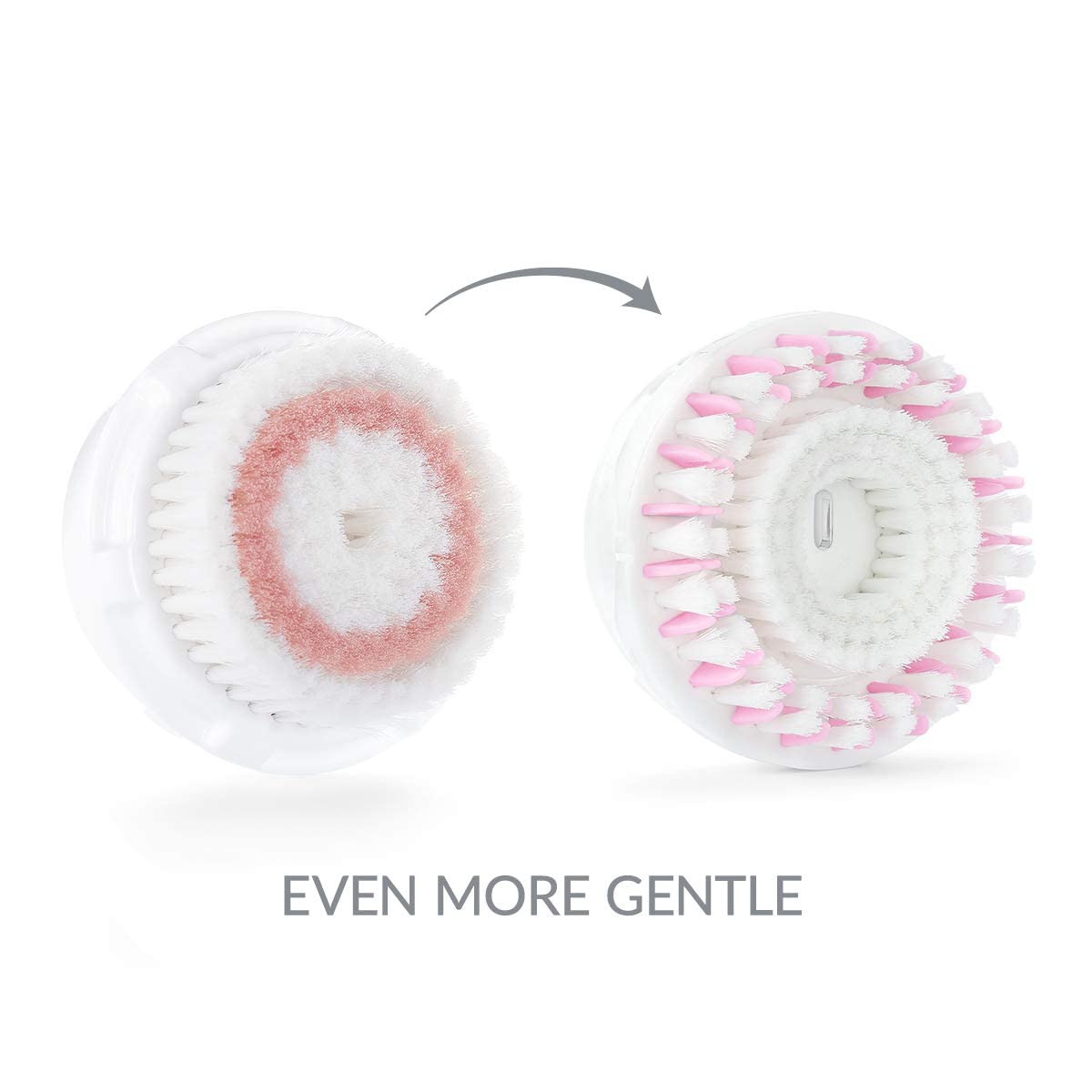 New Radiance Replacement Facial Cleansing Brush Head for Clarisonic Mia 1, Mia 2, Mia Fit, Alpha Fit, Smart Profile Uplift, 2 Count