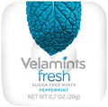 Velamints Fresh Peppermint Sugar Free Mints Tin - Fresh Breath Mint Aspartame-Free Sweetened with Stevia, 20 Gram (Pack of 6 Tins)