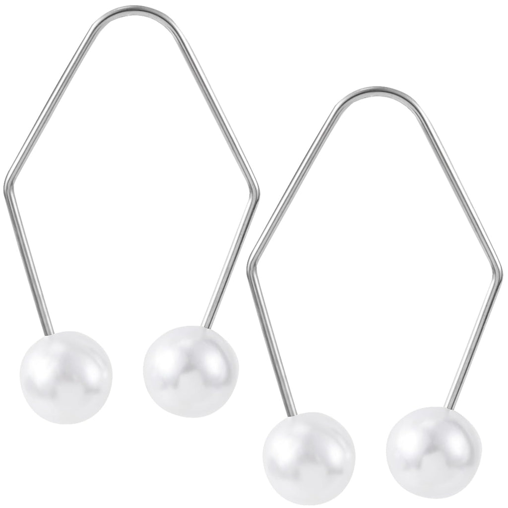 2pcs Natural Dimple Maker for Cheeks, White Facial Muscle Dimple Trainer Shaper, Facial Exerciser Tools for Beautiful Smile