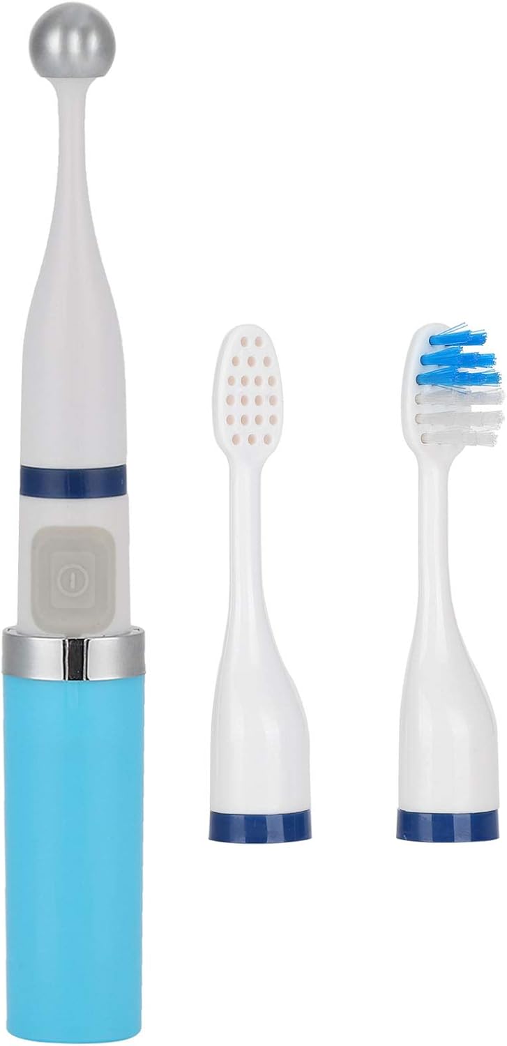 Electric Tongue Muscle Training Device, Oral Massage Stimulation Stick, Speech Swallowing Aid Training with Toothbrush Head, Tongue Mouth Muscle Training Tools