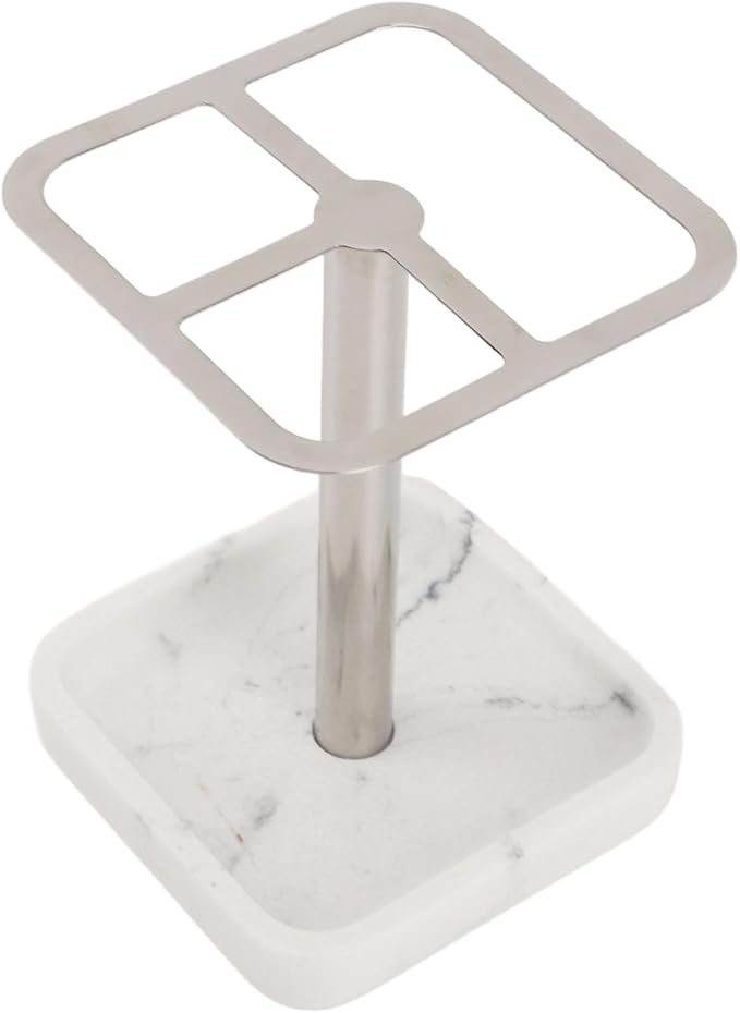 Stainless Steel Toothbrush Holder,Toothbrush and Toothpaste Stand,Bathroom Toothbrush Storage Organizer Toothbrush Holders Shelf for Bathroom Vanity Countertops (Silver)